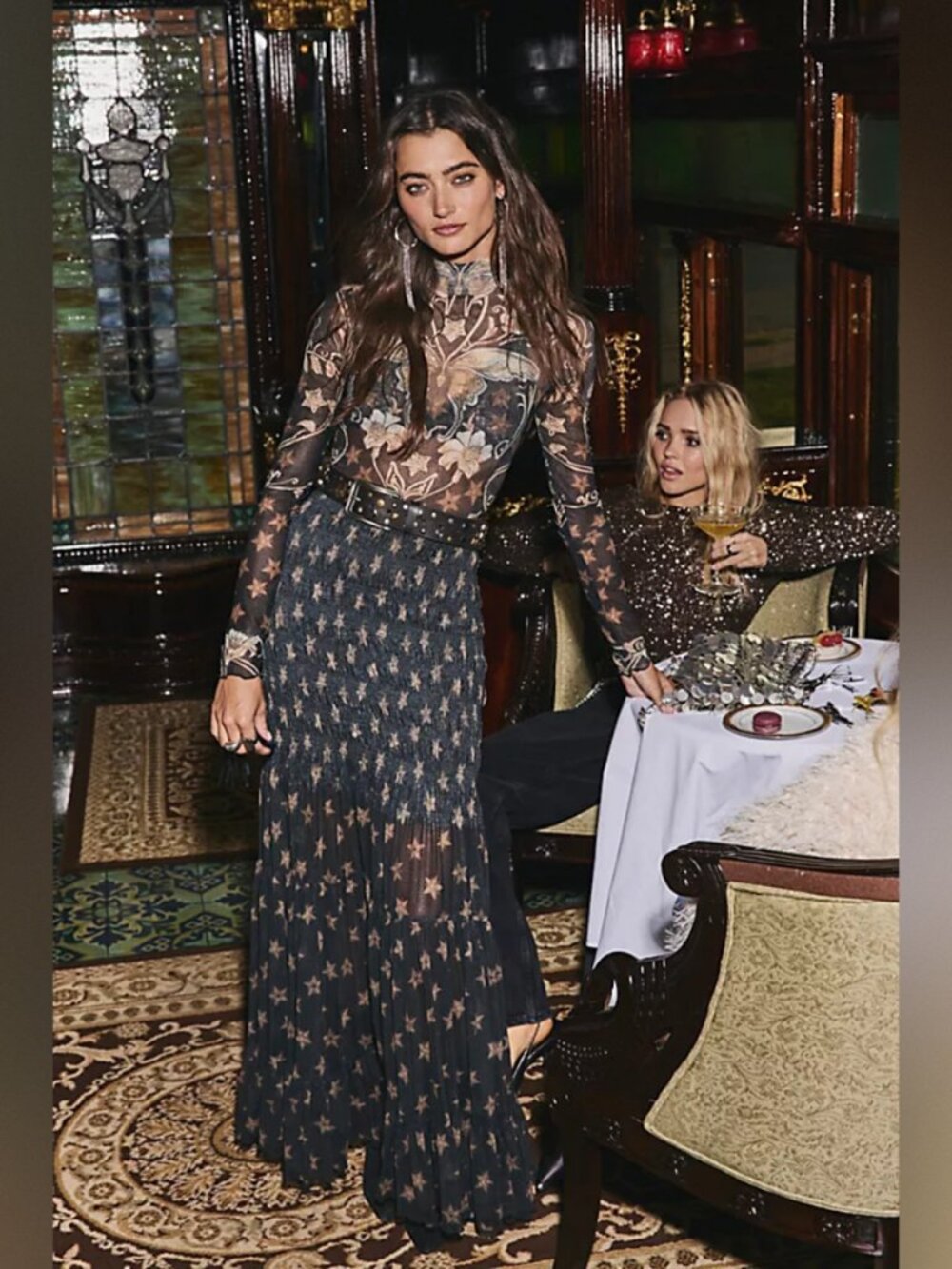 Free People Star Gazer Maxi Dress NWOT - Picture 5 of 11